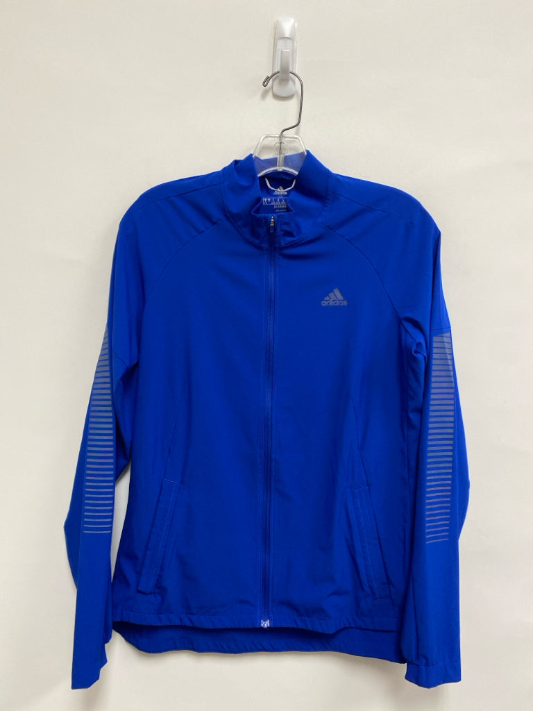 Adidas Size S Royal Blue Zip Down Athletic Jacket