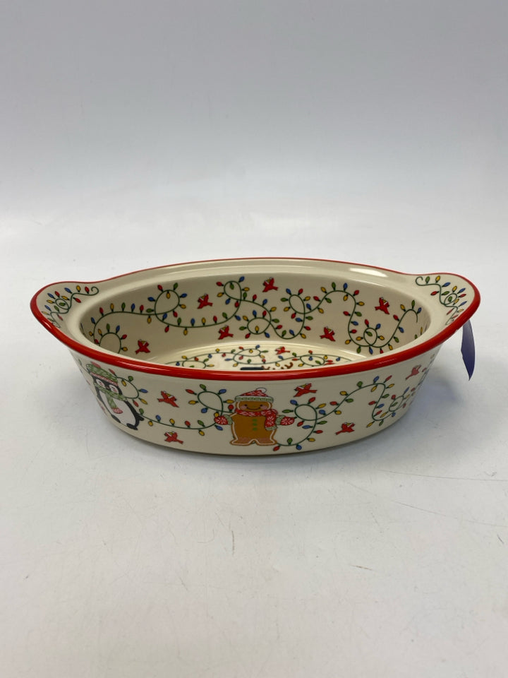 Temp-tations Cream Red/Multi Characters Ceramic Christmas
