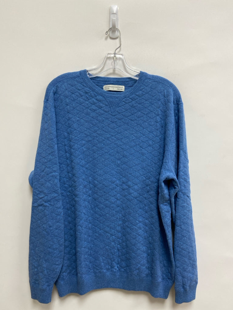 Holderness &amp; Bourne Size L Blue Texture Men&