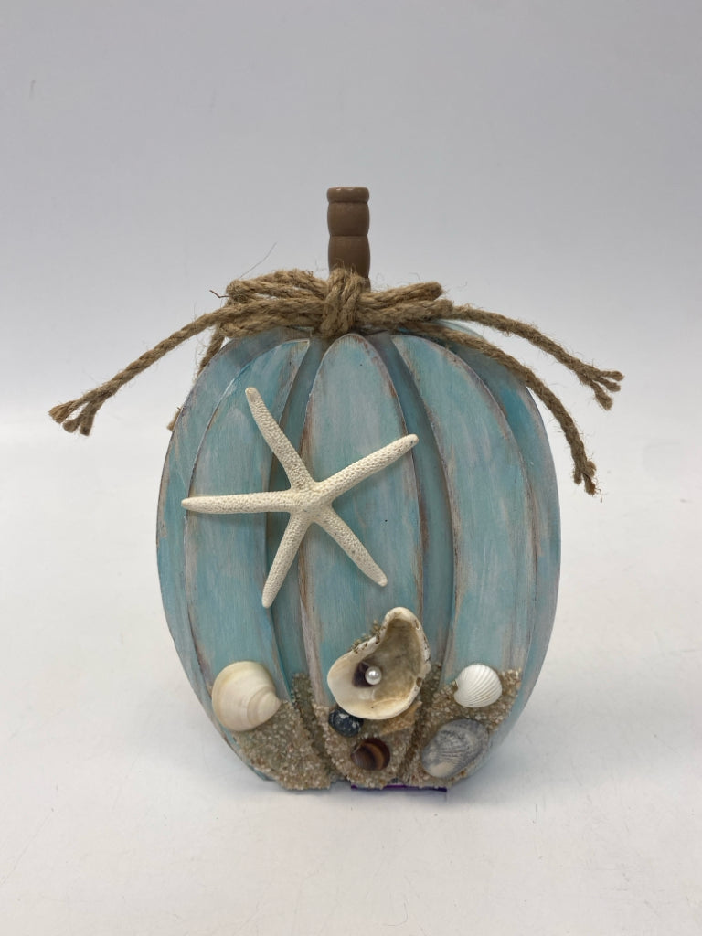 Blue White Wood Fall