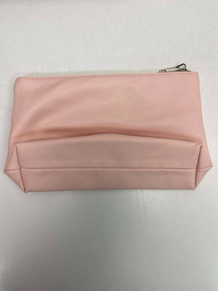 Pink Woven Handbag