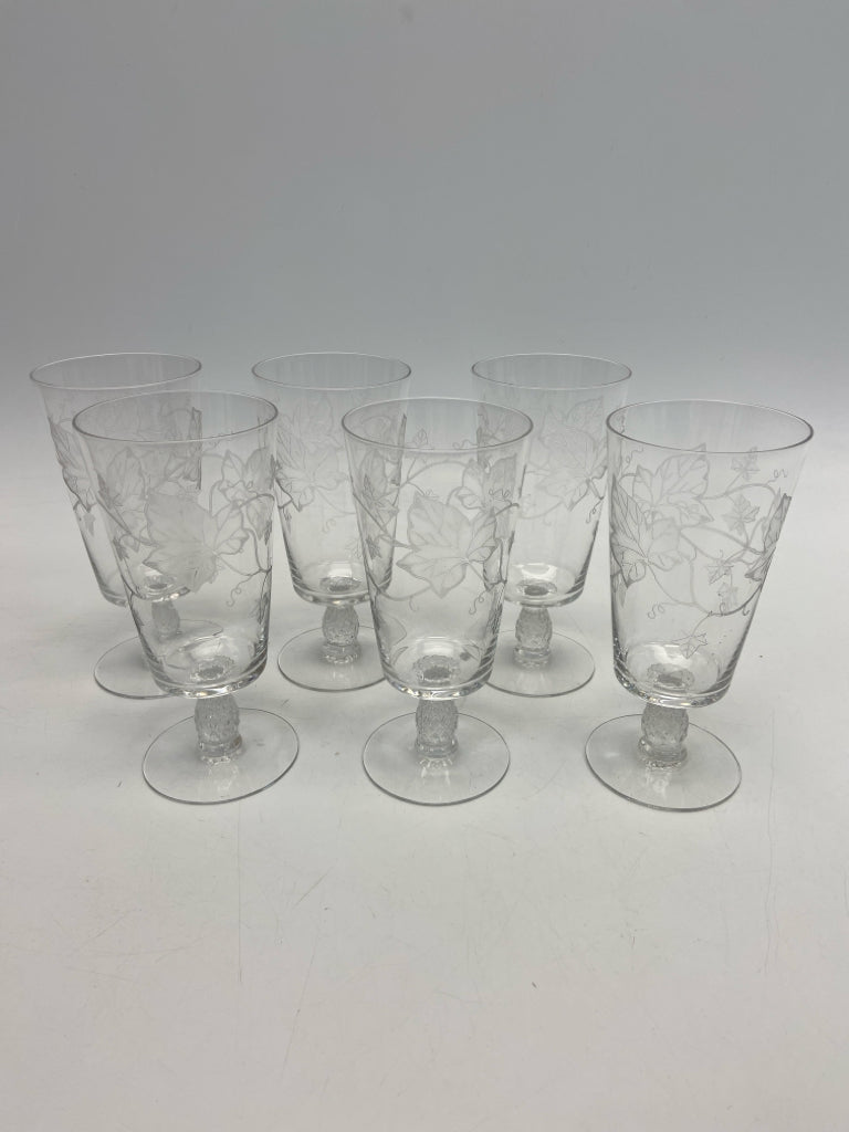 Heisey Clear Frosted Glass Glassware