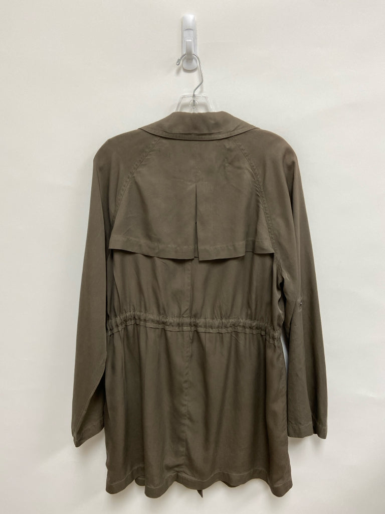 LOFT Size M Dark Taupe Zip Down Ladies Jacket