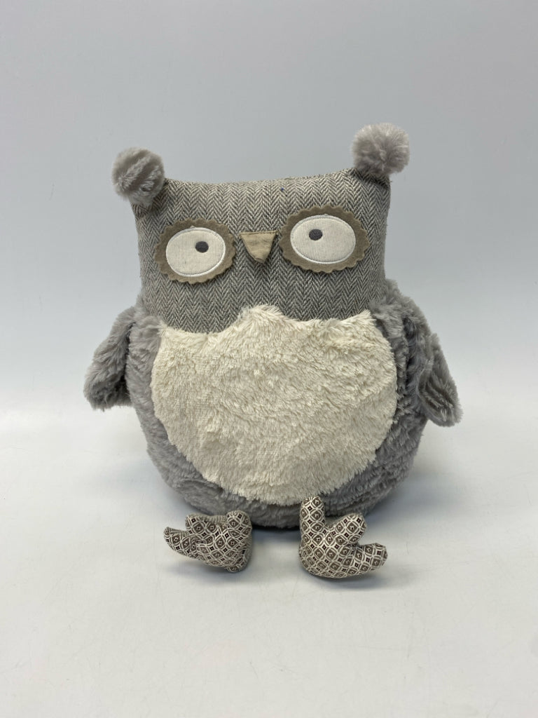 Pier 1 Gray Cream Stuffed Animal