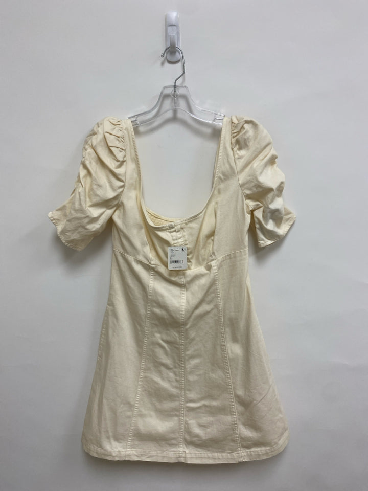 NWT Free People Size XS Ivory Puff Sleeve Ladies Dress