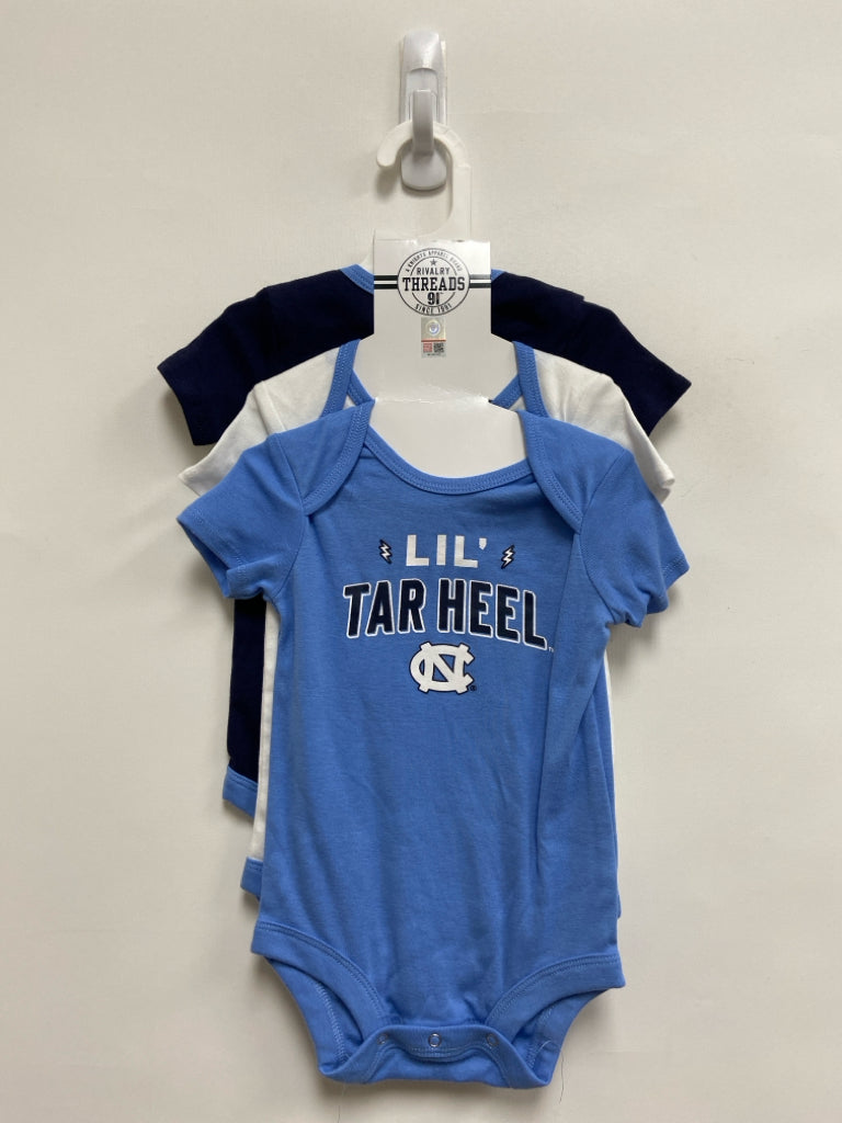 NWT KNIGHTS APPAREL SIZE 6-9M Navy/white Blue UNC Boy&