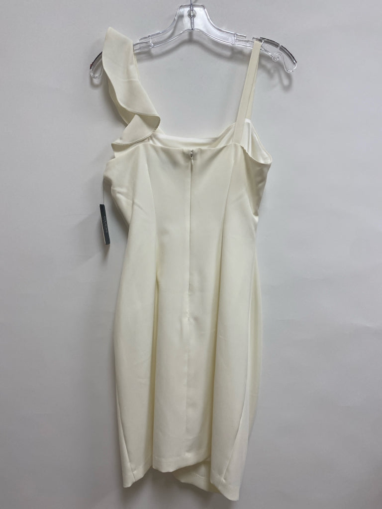 NWT Guess Size 6 White Ruffles Sleeveless Ladies Dress