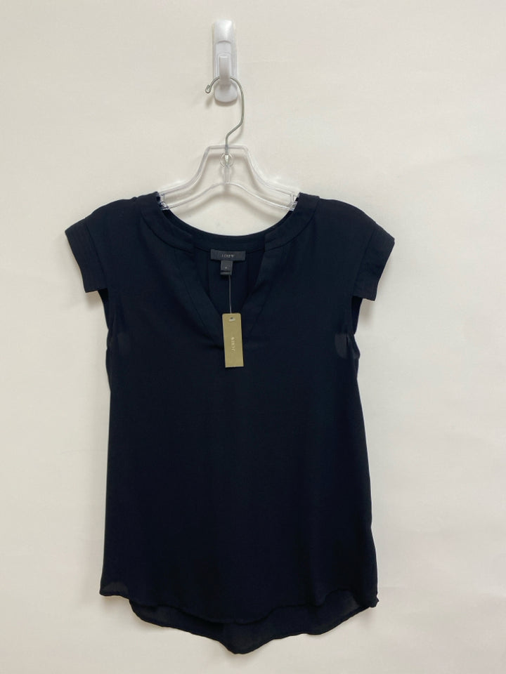 NWT J Crew Size 0 Black Sleeveless Ladies Top