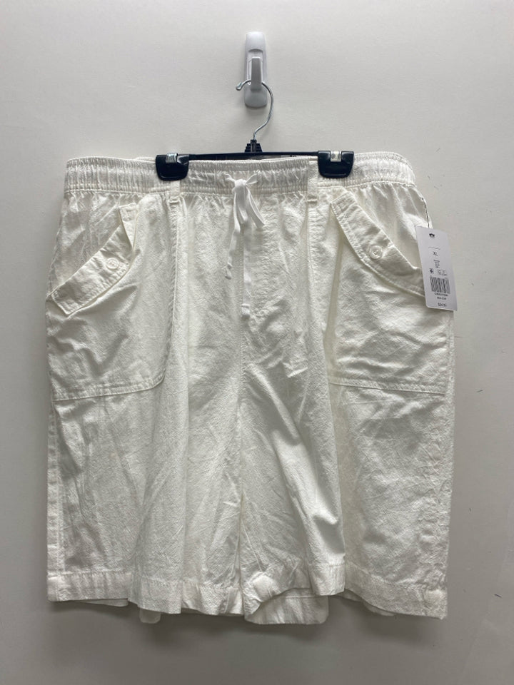 NWT Kim Rogers Size XL White Gauze Ladies Shorts