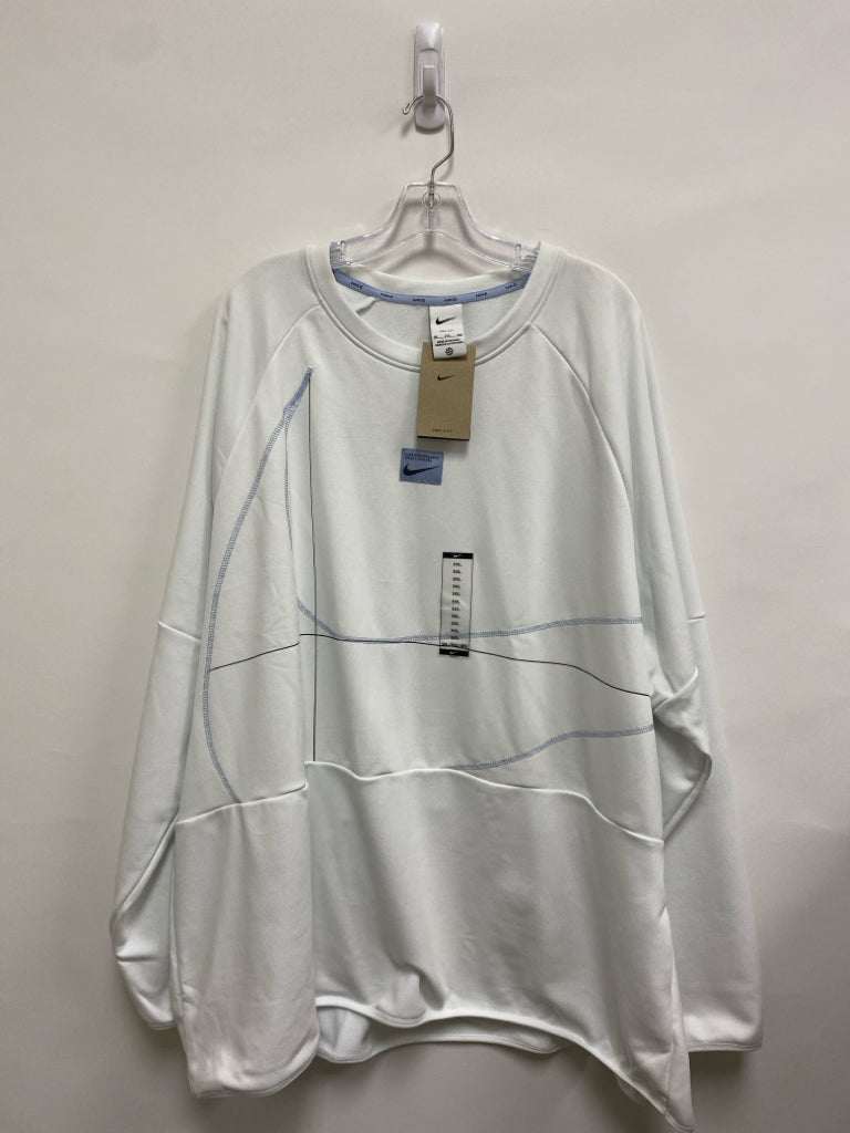 NWT Nike Size 3X White Pale Blue Swoosh Men&