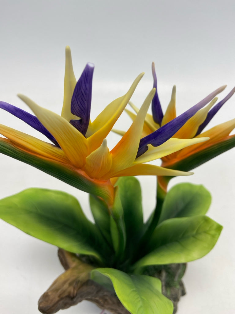 Andrea/Sadek Green Purple/Yellow Porcelain Figurine