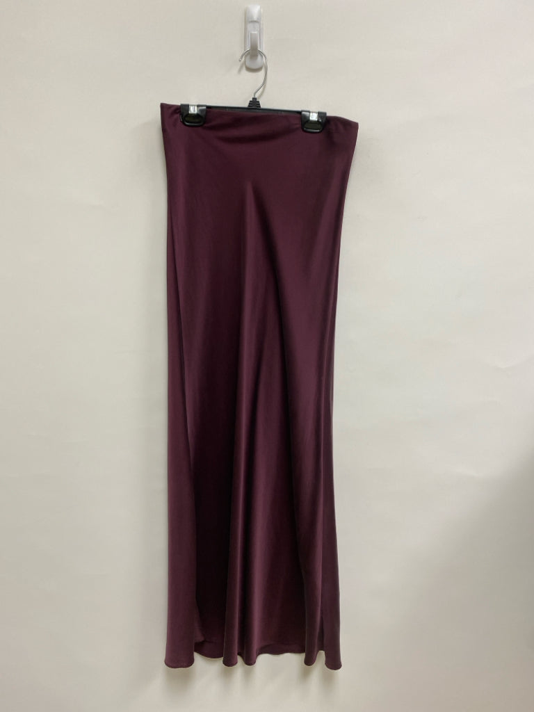 Quince Size XS Burgundy Maxi Silk Ladies Skirt
