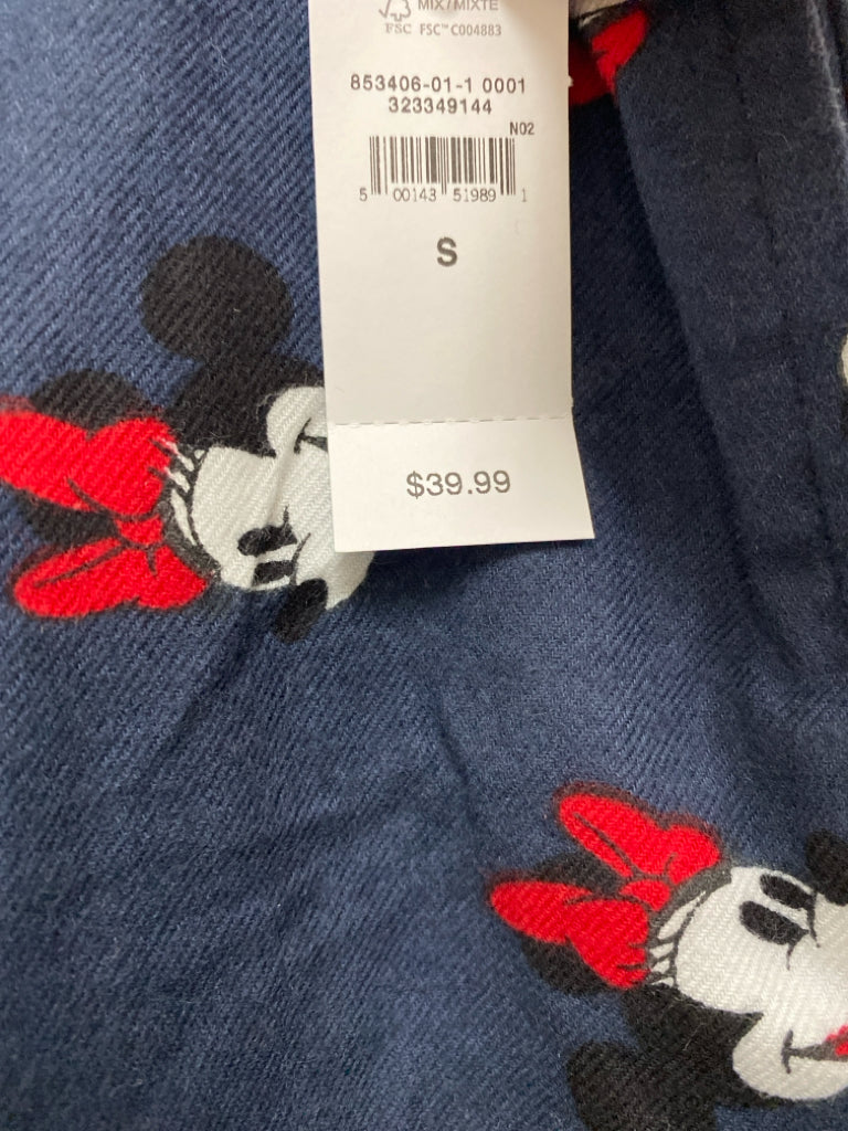 NWT Disney Size S Navy White/Black Minnie Mouse Ladies Lounge Pants