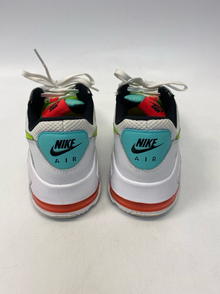 Nike US Shoe Size 9.5 White Lime Green Lace-up Sneakers