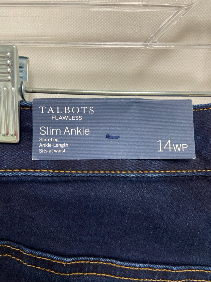 NWT Talbots  SIZE  14WP Navy Plus Size Jeans