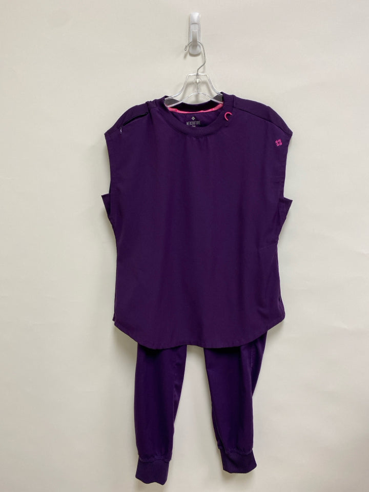 MED COUTURE Size S Purple Uniform 2pc