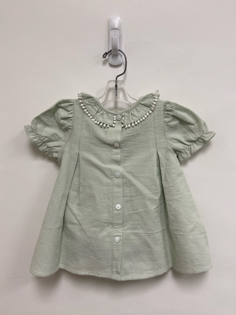 NWT ELEGANT BABY SIZE 6-9M Pale Green Brown Rabbit Girl&