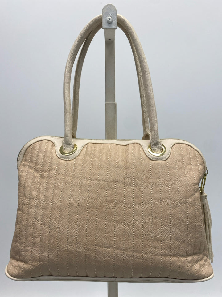 Betsey Johnson Tan Gold Studded Handbag