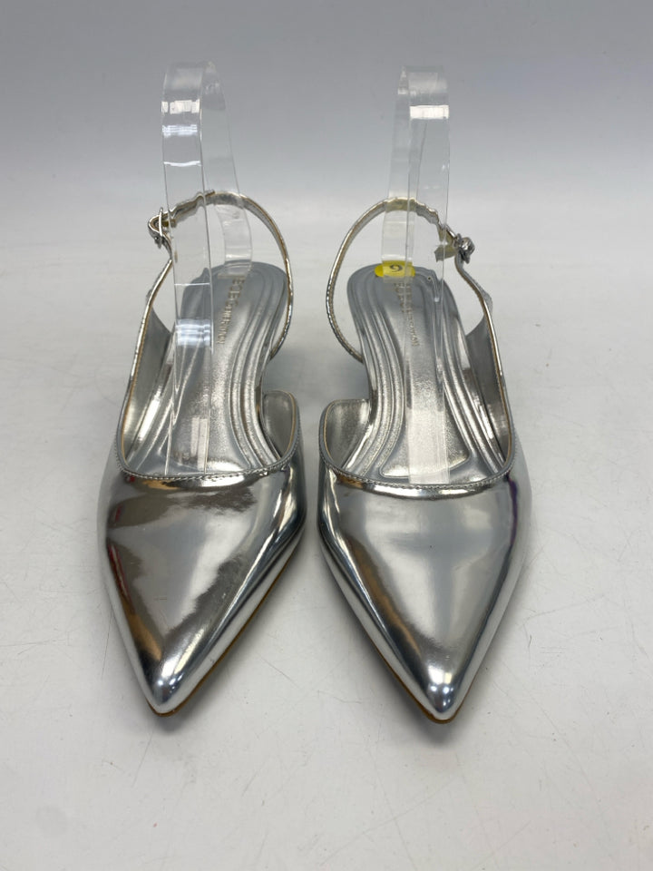 BCBG US Shoe Size 9 Silver Heels