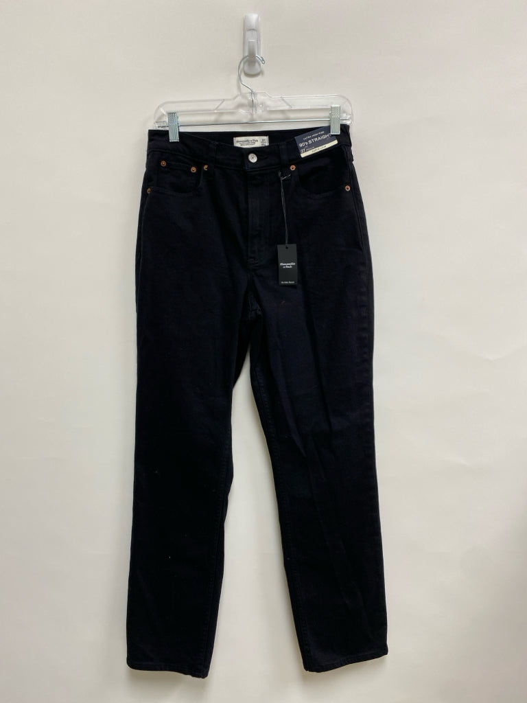 NWT Abercrombie &amp; Fitch Size 27 Black Denim Denim Ladies Jeans