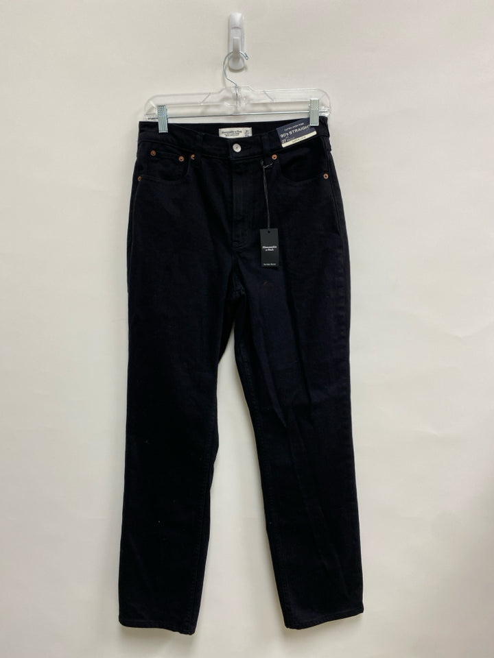 NWT Abercrombie &amp; Fitch Size 27 Black Denim Denim Ladies Jeans