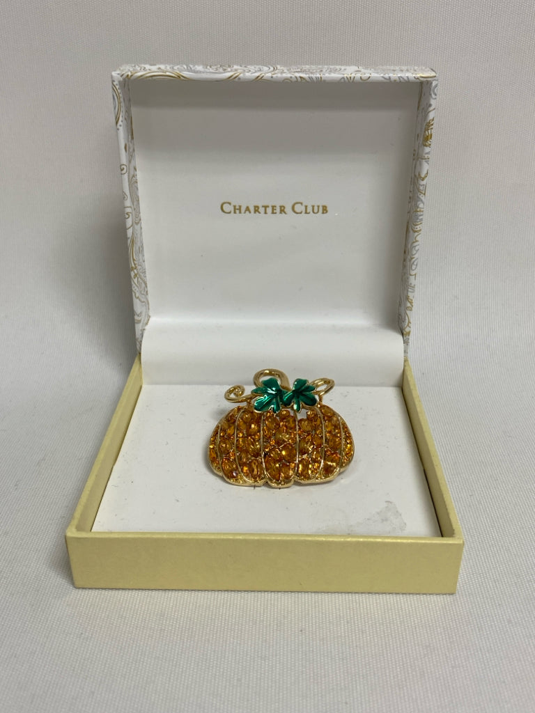 NEW/BOX Charter Club Orange Green Pin