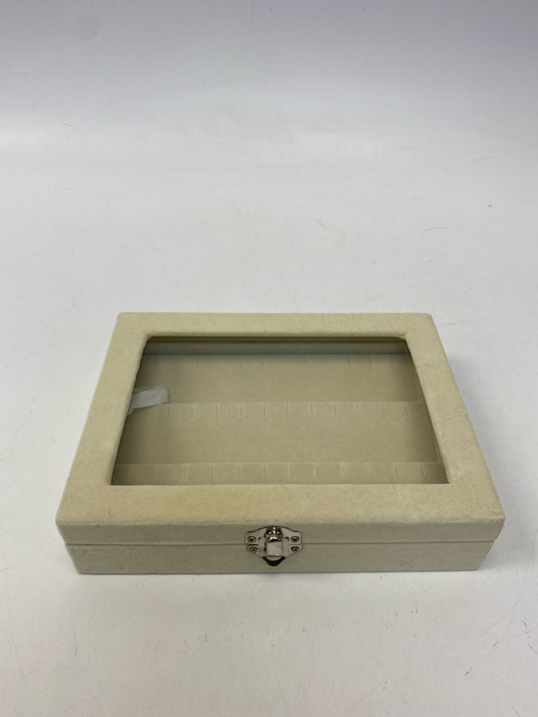 Cream Clear Jewelry Box