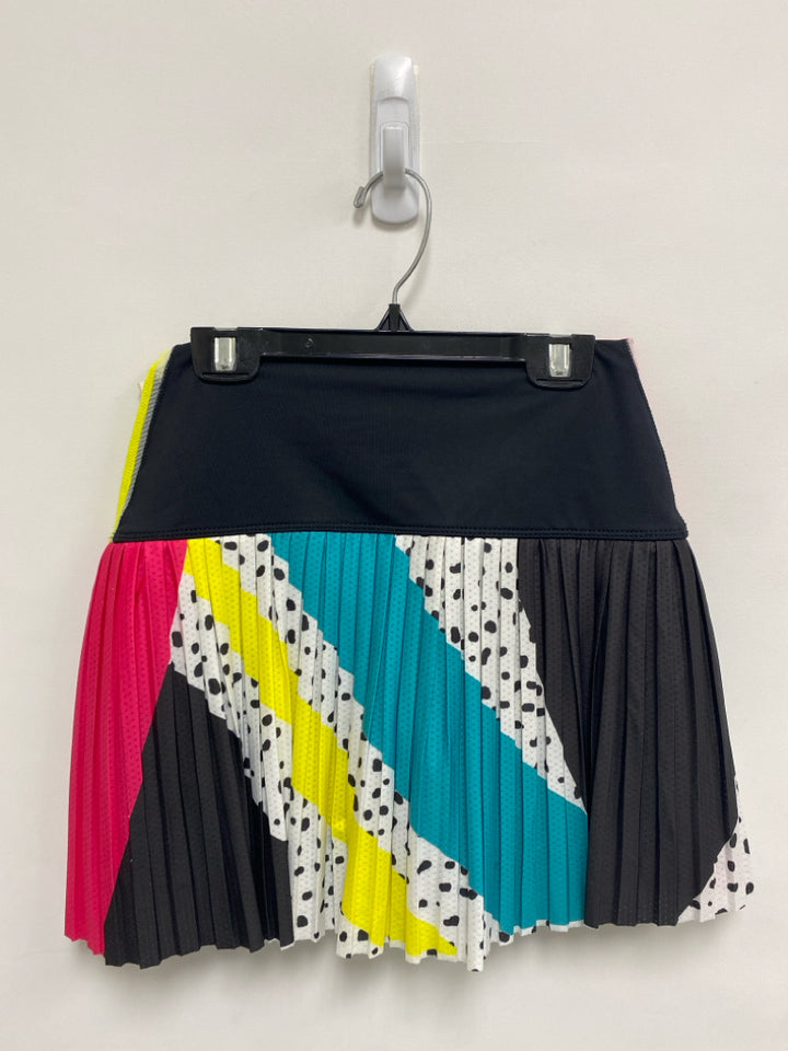 Size S Black/White Pink/Multi Retro Athletic Skort