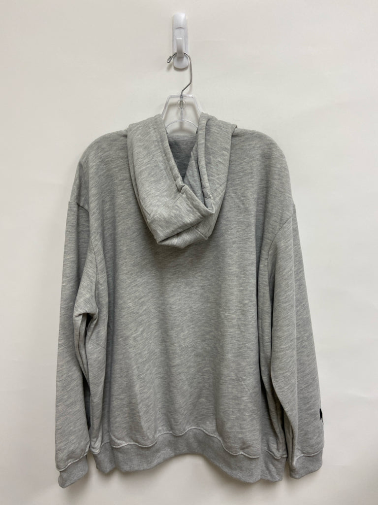 NWT Disney Size XL Gray White Peace Sign Hooded Ladies Sweatshirt
