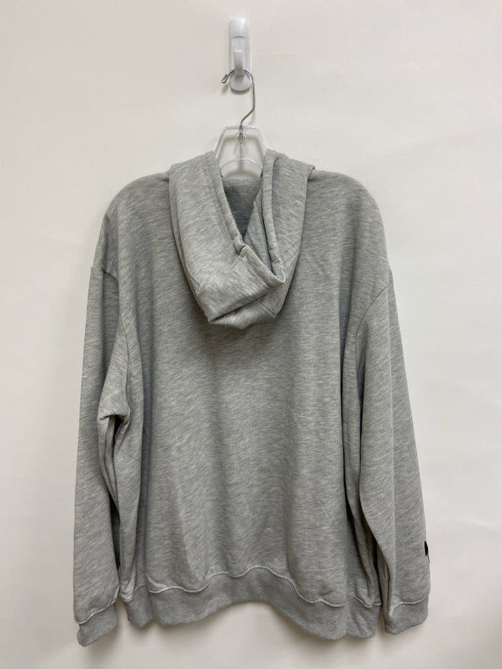 NWT Disney Size XL Gray White Peace Sign Hooded Ladies Sweatshirt