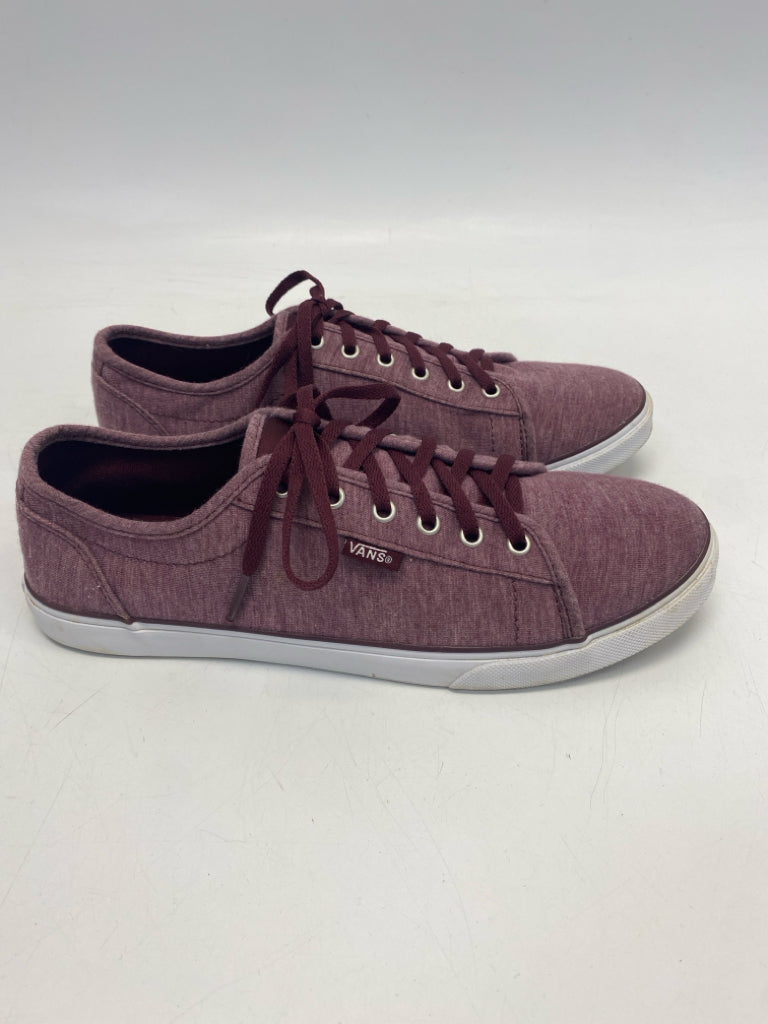 Vans  Size 9 Plum Lace-up Sneakers