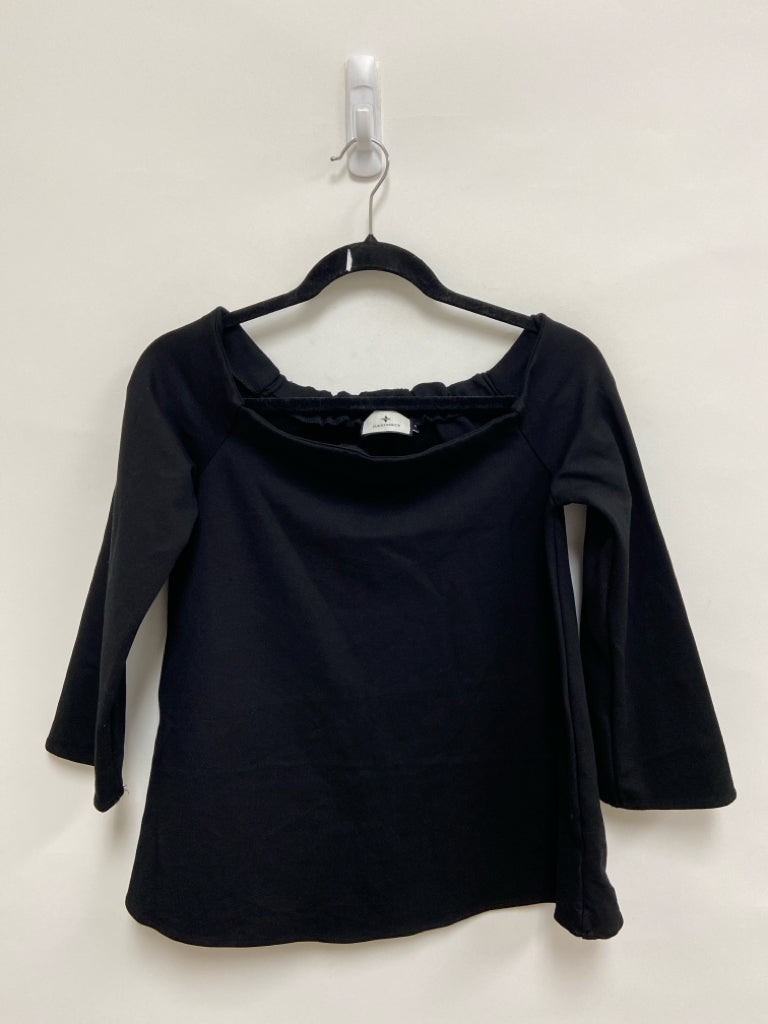 TUCKERNUCK Size S Black 3/4 Sleeve Ladies Top