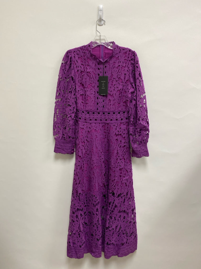 NWT Size L Purple Crochet Ladies Dress