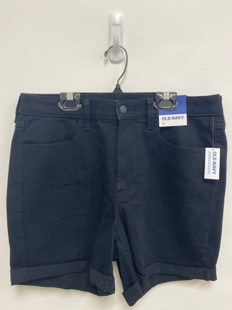 NWT Old Navy Size 12 Black Denim Ladies Shorts