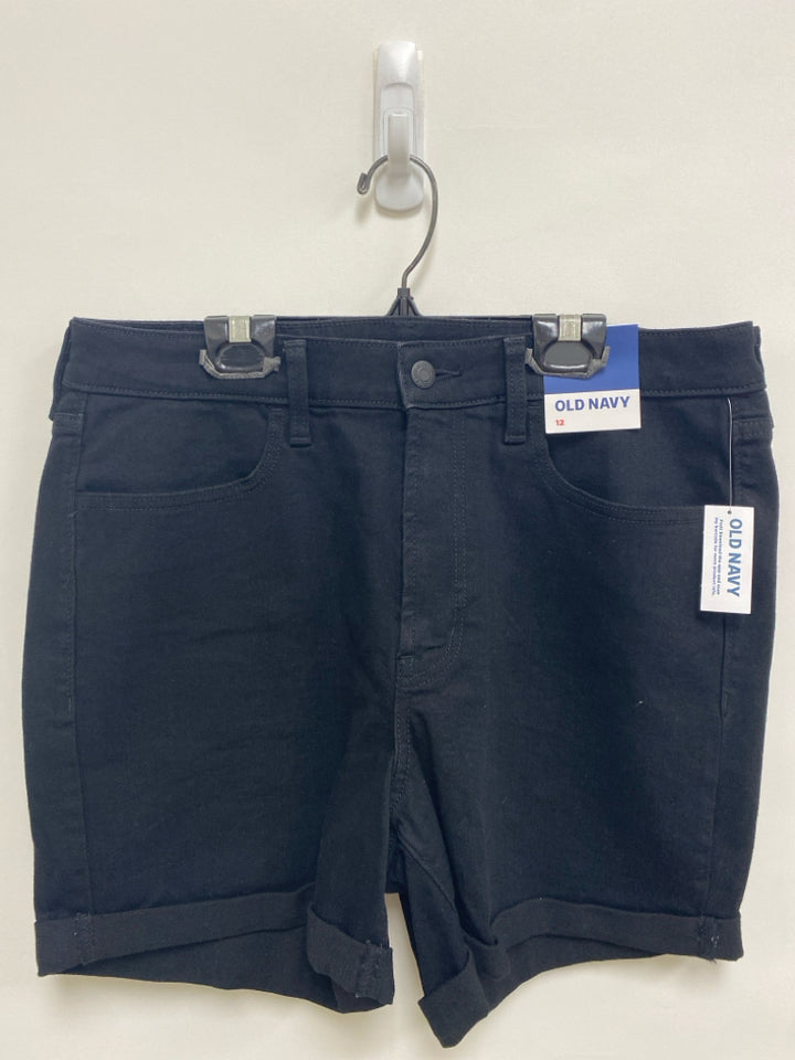 NWT Old Navy Size 12 Black Denim Ladies Shorts