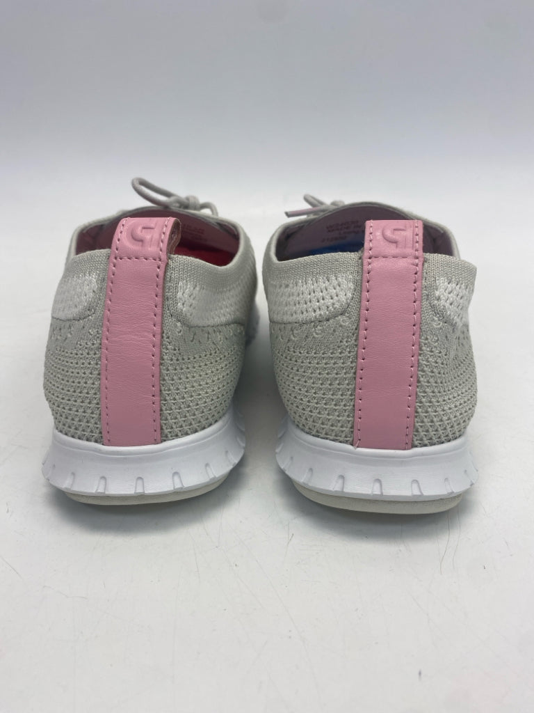 Cole Haan US Shoe Size 10.5 Gray Lace-up Knit Sneakers