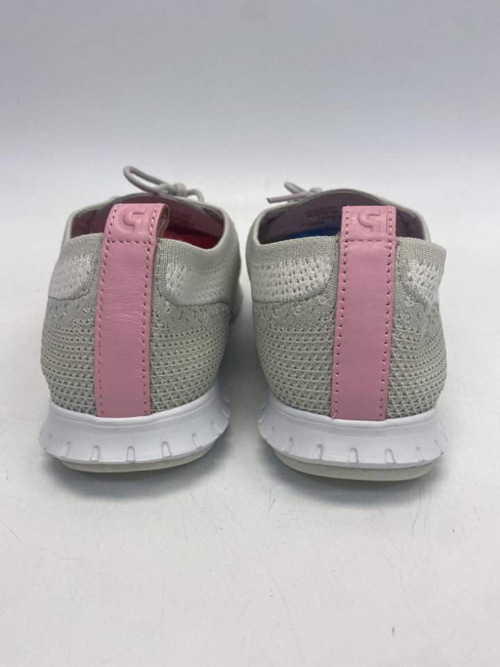Cole Haan US Shoe Size 10.5 Gray Lace-up Knit Sneakers