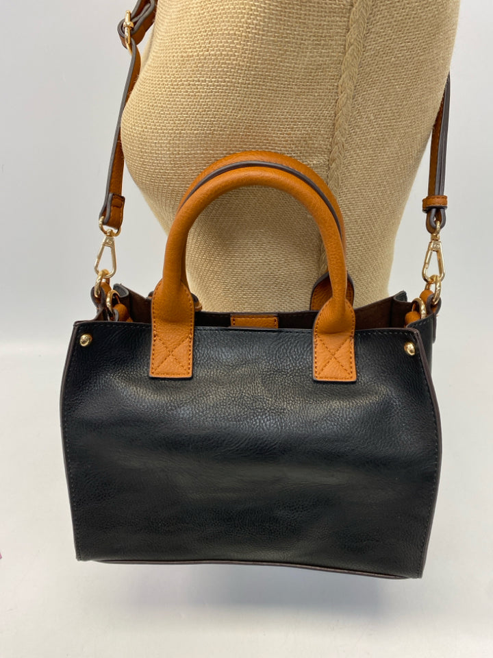 NWT Black Brown Crossbody