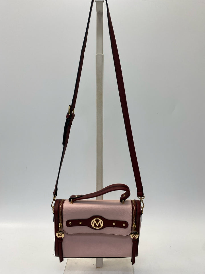 Mia K. Collection Pink Burgundy Handbag