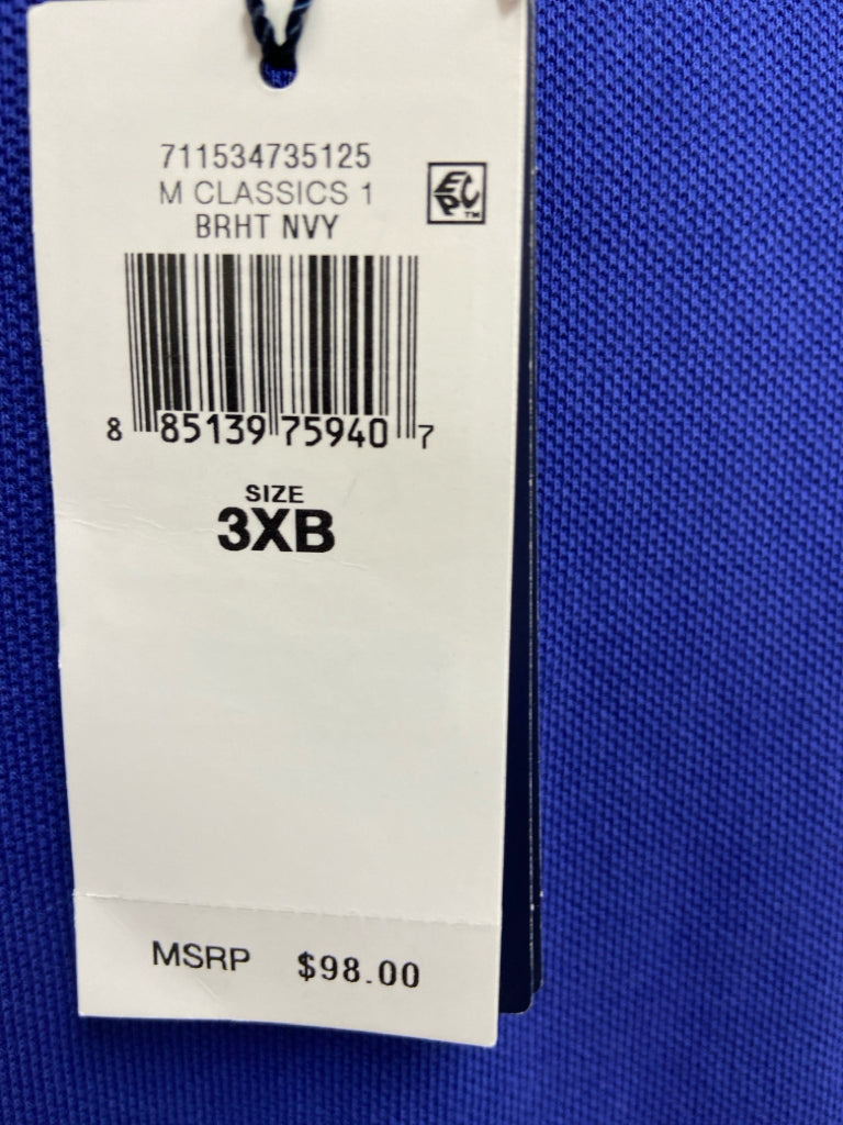 NWT Polo Size 3X Blue Men&
