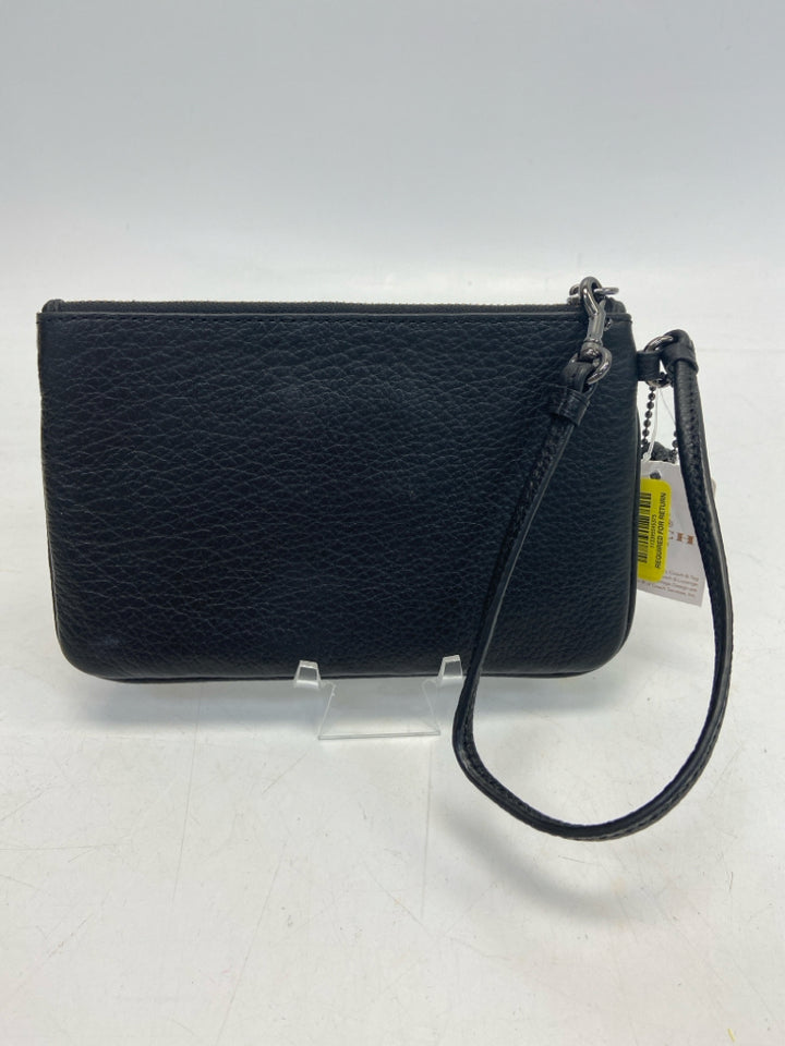 NWT Coach Black Studded Wristlet