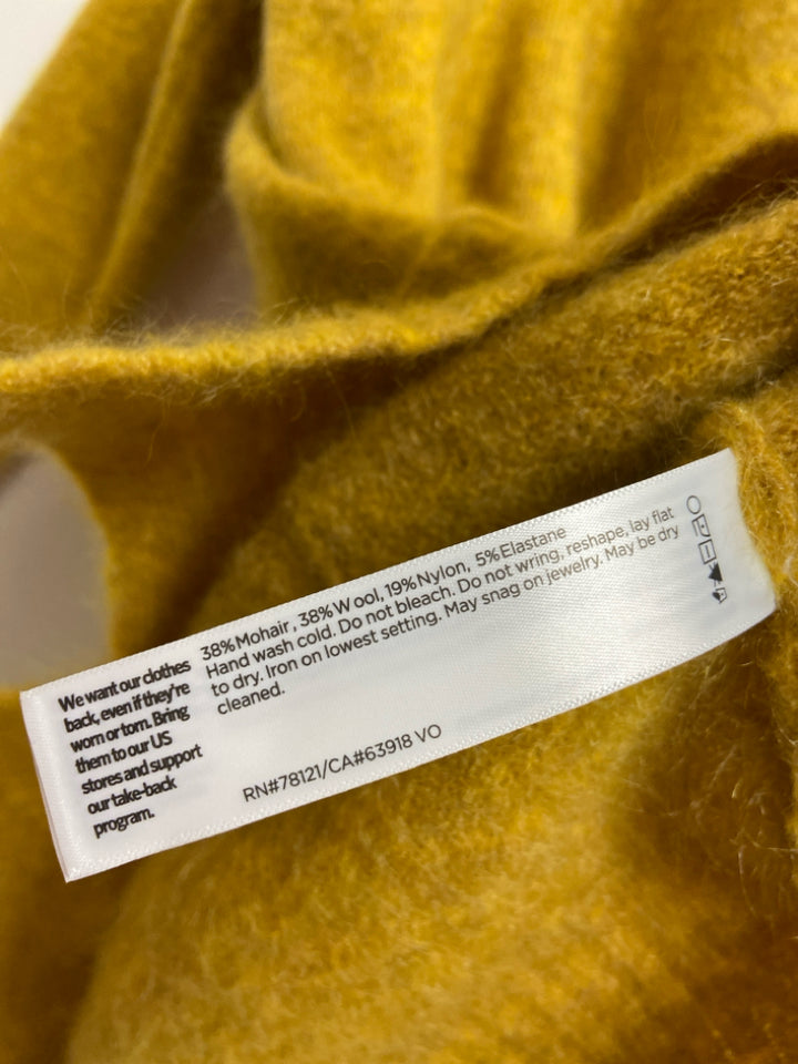 NWT Eileen Fisher Size XS Goldenrod Cardigan Wool Blend Ladies Sweater