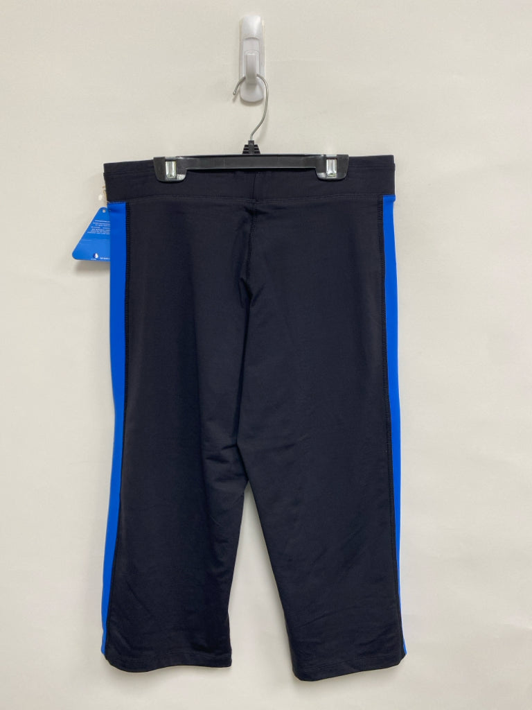 NWT Champion Size S Black Blue Cropped Athletic Leggings