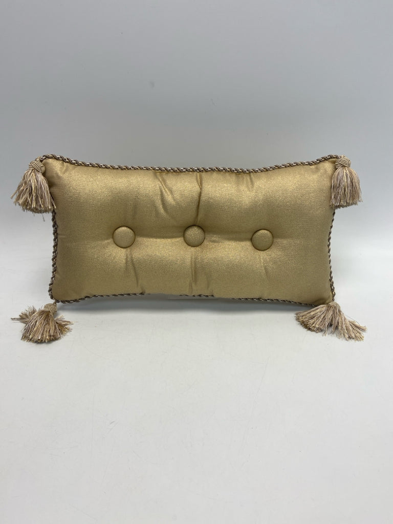 Gold Tassels Pillow