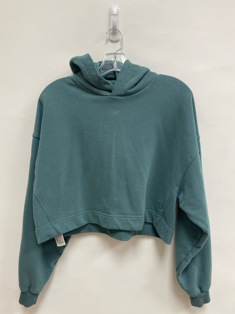 vuori Size S Dark Teal Blue Hooded Athletic Sweatshirt