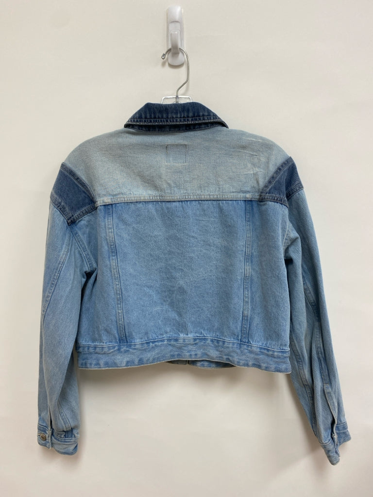 wild fable Size M Dark Blue Blue Button Up Denim Ladies Jacket