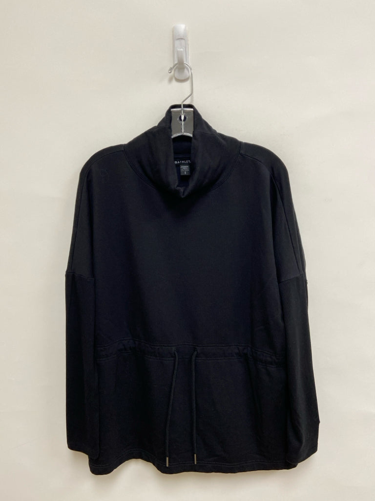 Athleta Size S Black Turtleneck Athletic Top