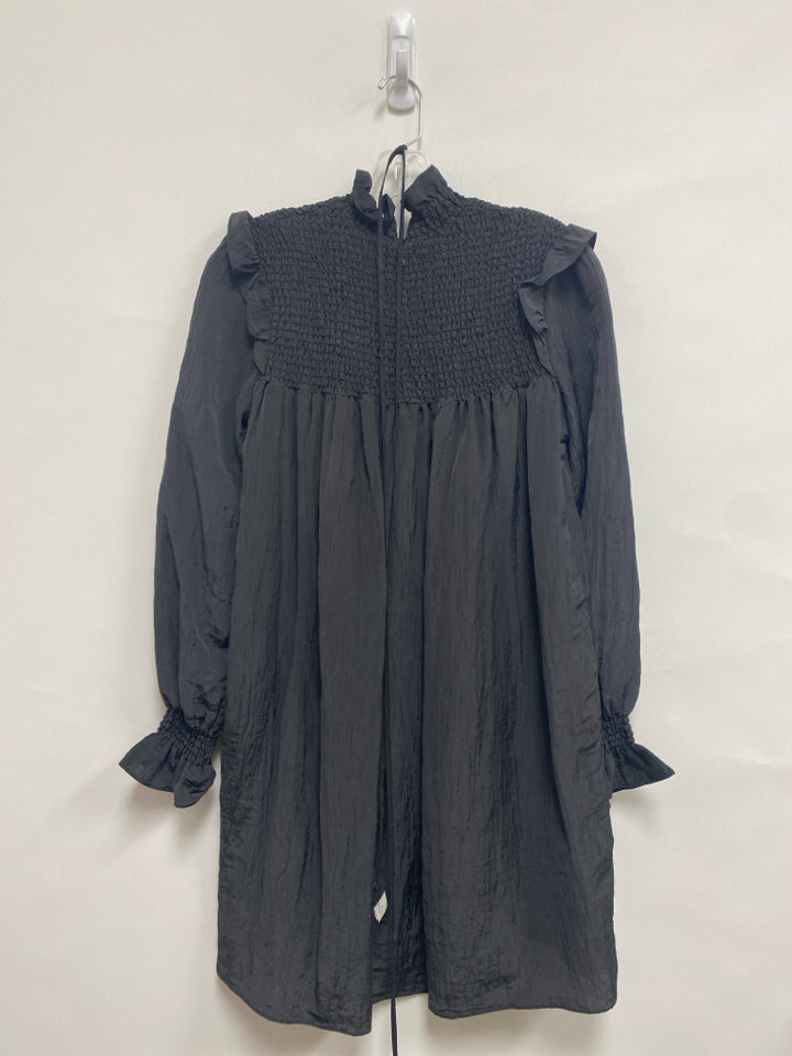 French Connection Size XS Black Smocking Ladies Dress