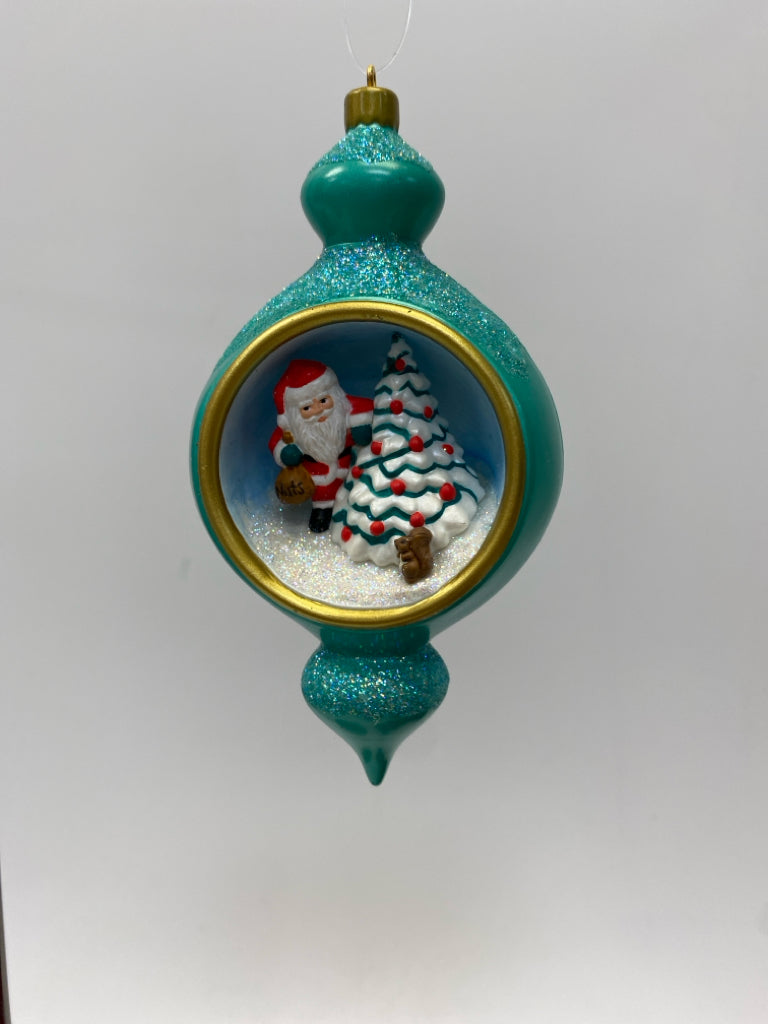 Hallmark Turquoise White Ornaments