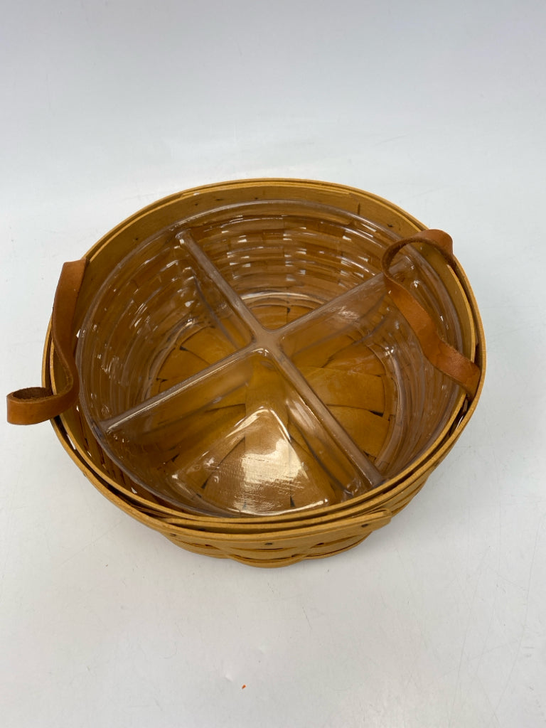 Longaberger Brown Woven Wood Basket